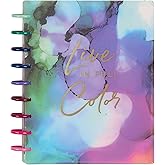 Happy Planner Disc-Bound Planner Jan.–Dec. 2026, Includes 3 Extra Months and 2 Sticker Sheets, Classic Size, 7" x 9.25", Horizontal Layout, Live in Color