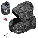 Travel Pillow with Extra Large Hood for Airplane