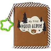 Baby's My First Family Album Soft Photo Cloth Book Forest Brown Bear My First Book of Photos Baby Memory Album Gift Holds 4x6