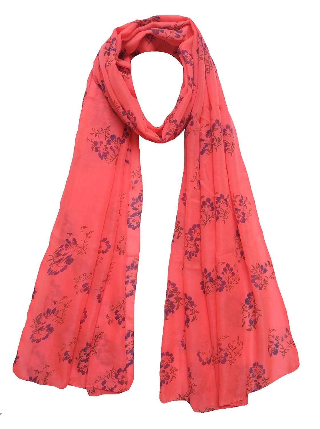 fusfus women's poly cotton printed stoles (multicolour) - pack of 10
