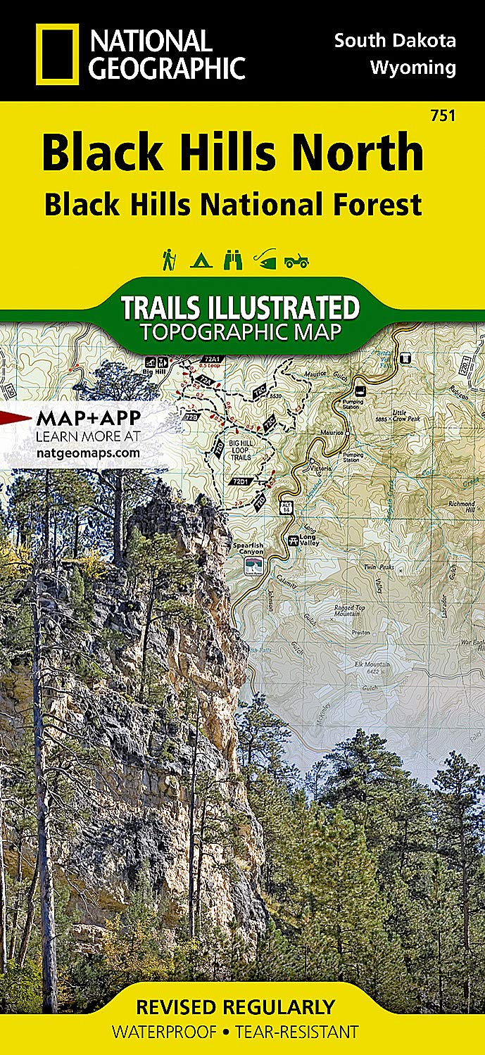 Black Hills Hiking Trail Map Black Hills North [Black Hills National Forest] (National Geographic Trails  Illustrated Map, 751): National Geographic Maps - Trails Illustrated:  0749717011656: Books