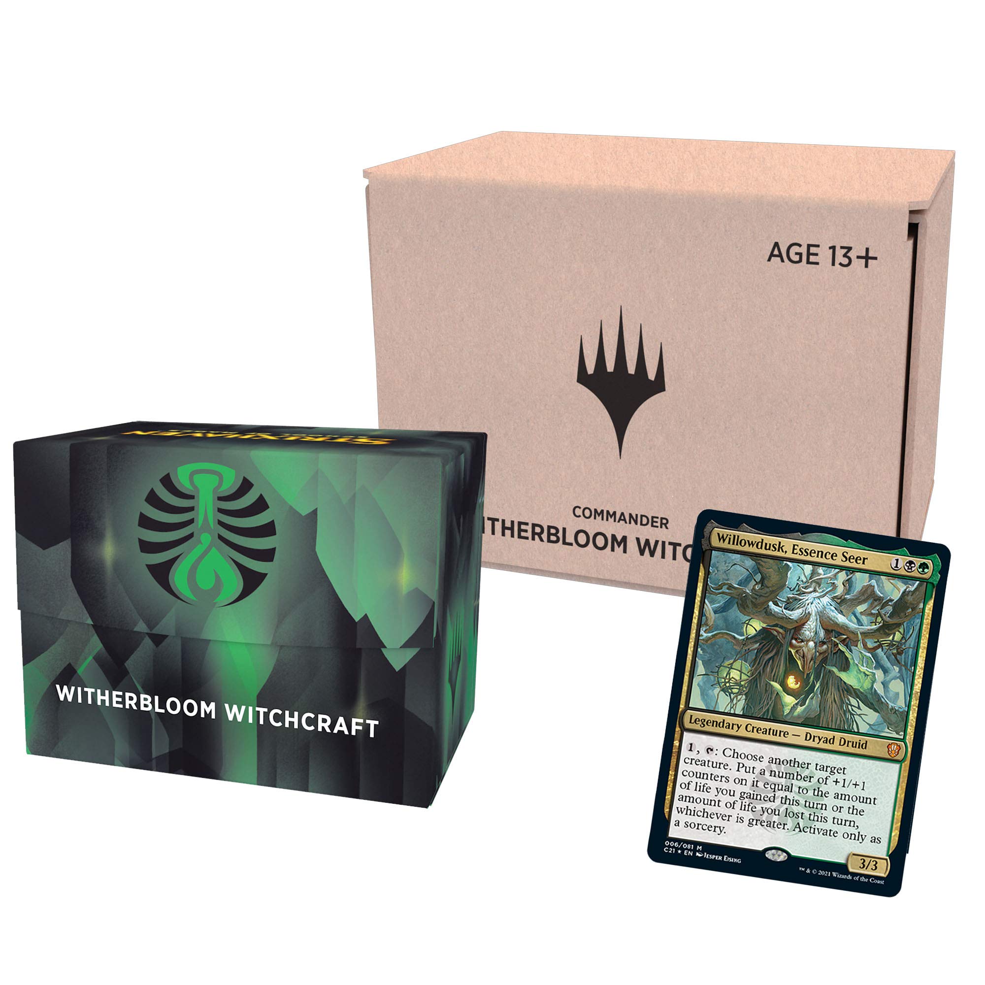 Magic: The Gathering Strixhaven Commander Deck – Witherbloom Witchcraft (Black-Green) Minimal Packaging Version