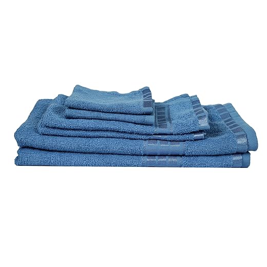 Eurospa Set of 6 Cotton Bath + Hand + Face Towel Set