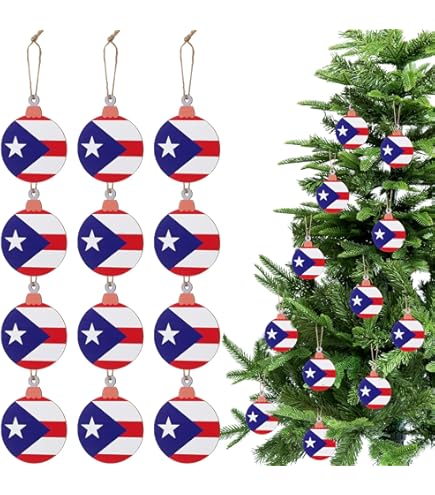 Personalized Puerto Rican Christmas Ornaments