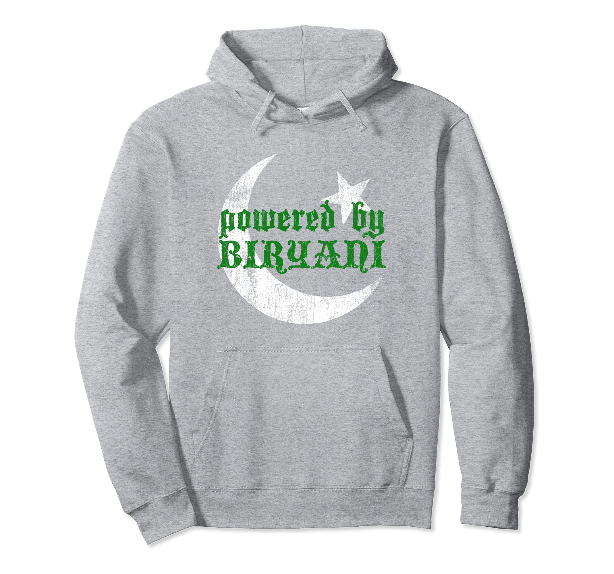 Pakistani Flag Gift - Pakistan Cricket - Powered by Biryani Pullover Hoodie