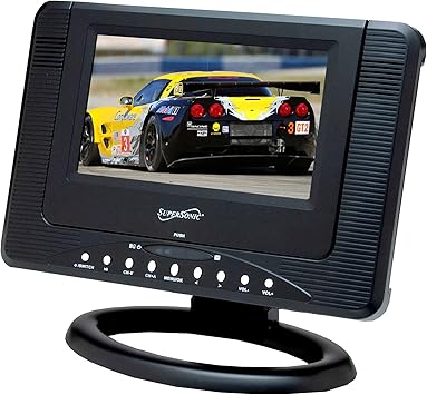 Amazon Com Supersonic Sc 491 7 Portable Tv With Dvd Player Atsc Tuner Usb Sd Card Reader Rechargeable Battery Electronics