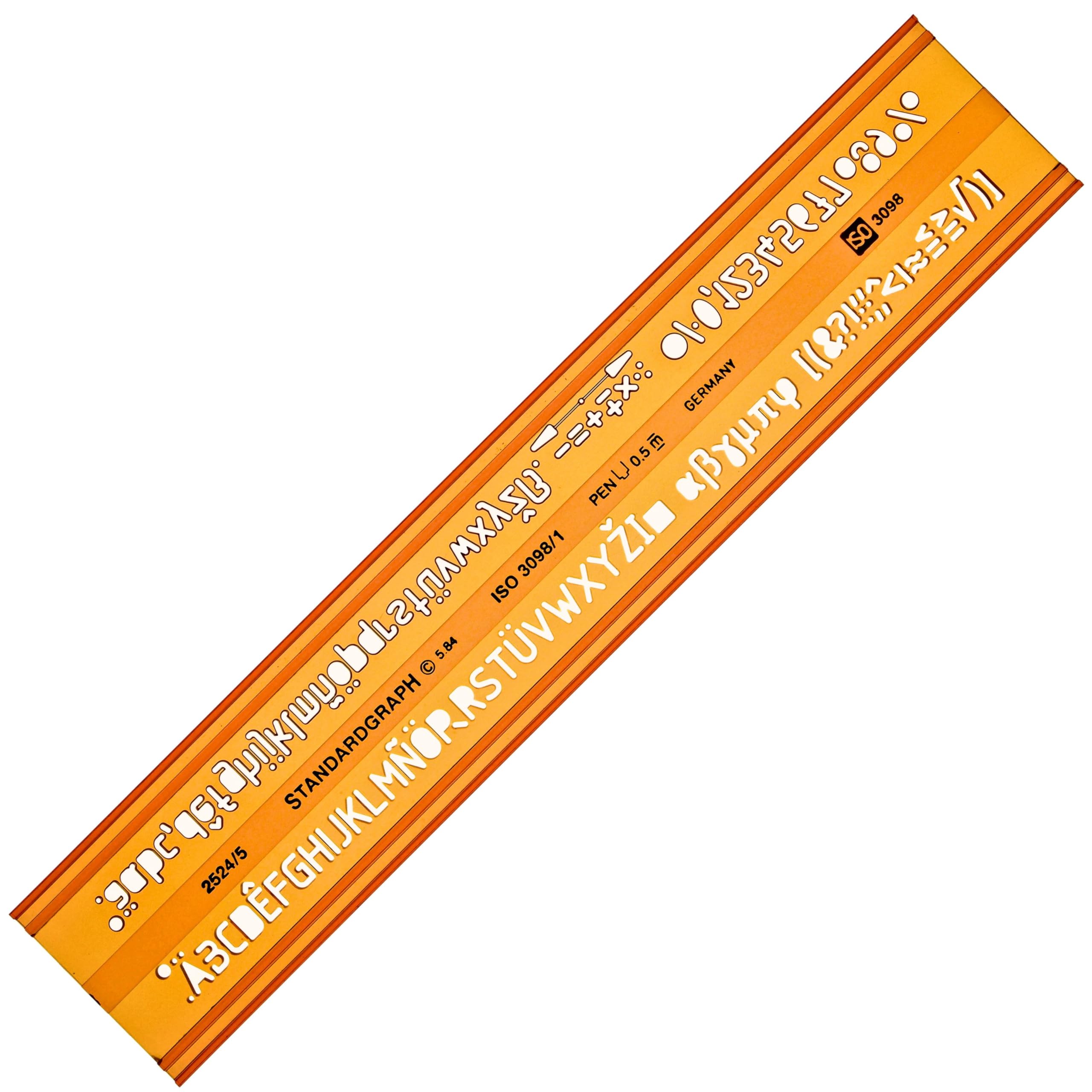 5mm Lettering Letter Guide Letters Drawing Drafting Template Stencil 5 mm