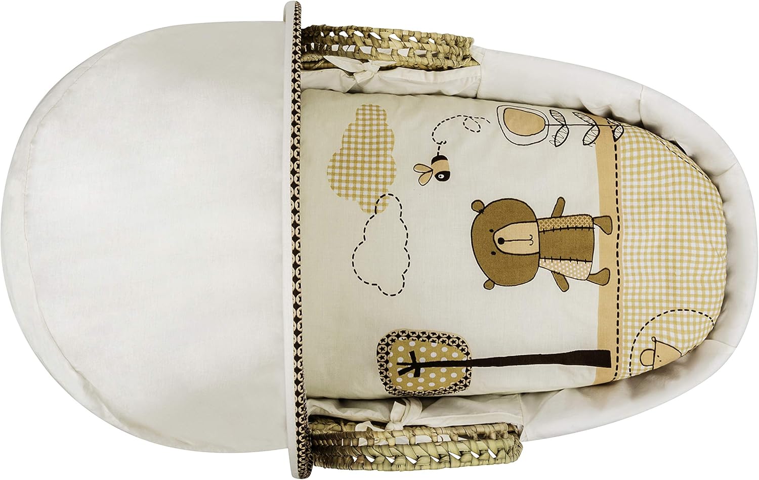 palm moses basket with stand