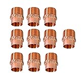 (10pcs) EZ-FLUID Plumbing 1/2" C X MIP LF Copper