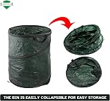 ADEPTNA 120L Large Pop-Up Garden Waste Bag with Handles Pack of 3 view 5