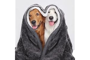 Nobleza Waterproof Dog Blanket Reversible Super Soft Warm Fluffy Sherpa Fleece Pet Blanket， Pee Urine Proof Washable Couch Protector for Small Medium Dogs & Cats， 32“ × 40“ Grey