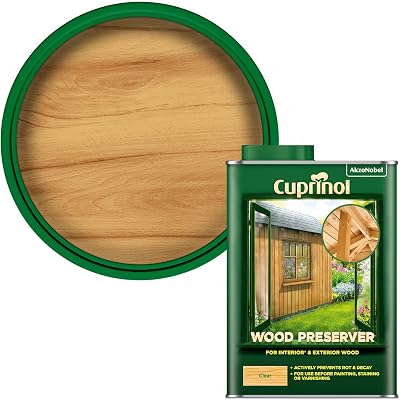 Cuprinol Wood Preserver Clear 1L - Interior Exterior Protection