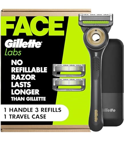 Amazon.com: Gillette Labs Men's Razor Set, 1 Shower Hook, 1 Handle