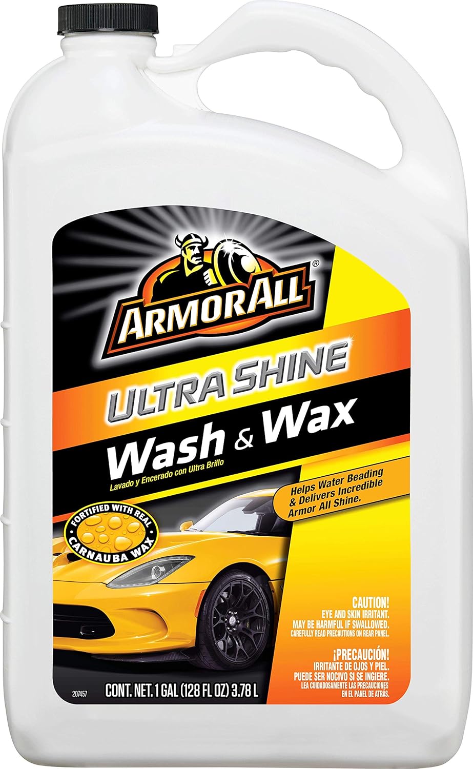 Armor All Car Wash & Wax Bottle, Cleaning for Cars, Truck, Motorcycle, Ultra Shine, 1 Gallon, 19268: Automotive