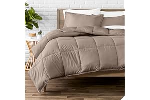 Bare Home Comforter Set - King/California King Size - Ultra-Soft - Goose Down Alternative - Premium 1800 Series - All Season Warmth (King/Cal King, Taupe)