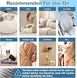 Meff-Mluk Pet Hair Remover Carpet Rake with 140cm Adjustable Stainless Steel view 7