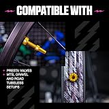 Muc-Off Tubeless Valves V2 7075 Aluminium Presta with Core Tool Gold 44mm view 4