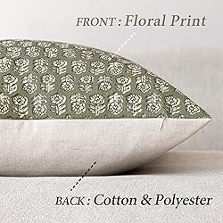 Foindtower Set of 2 Decorative Vintage Floral Print