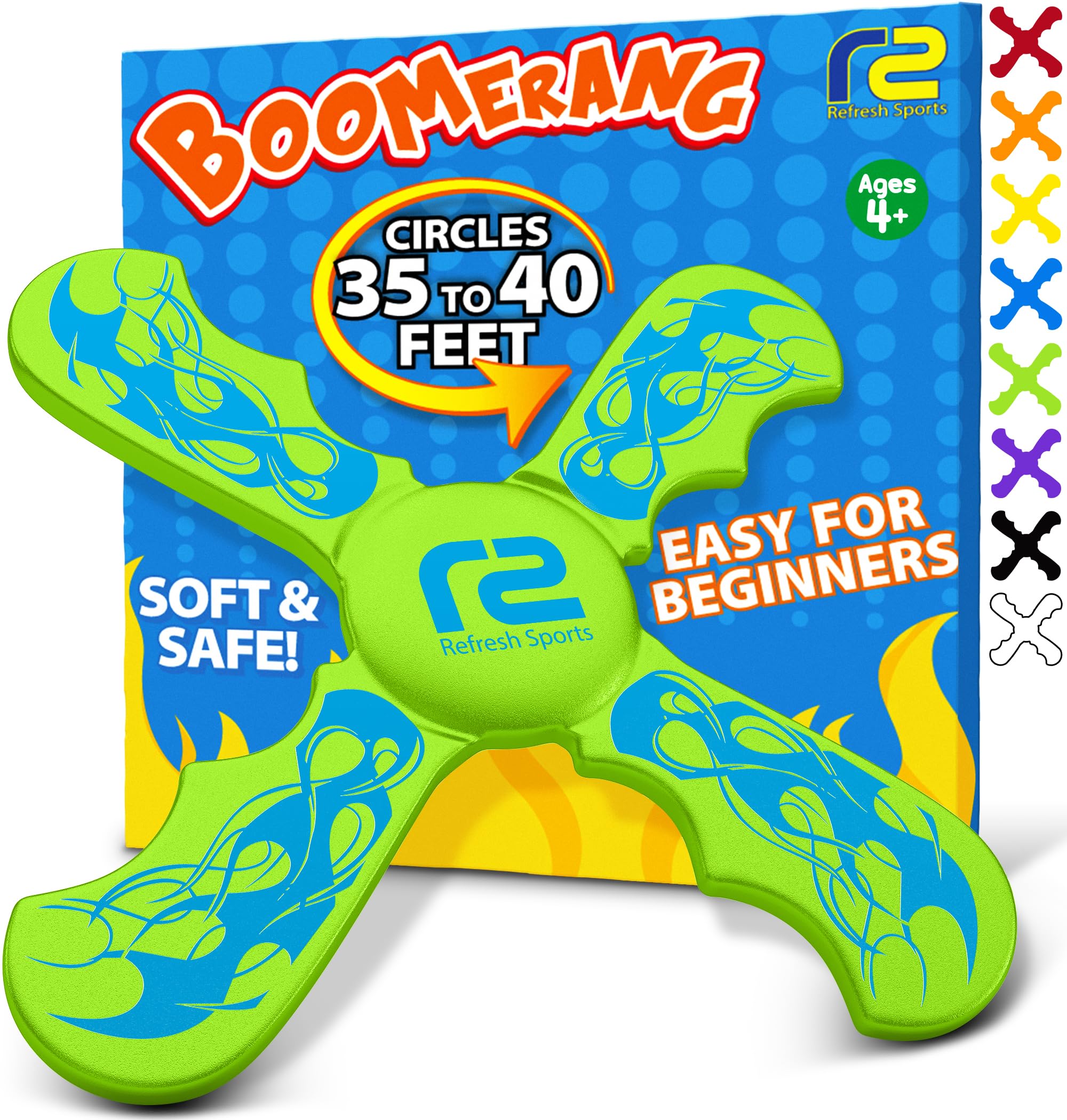 Photo 1 of Boomerangs for Kids - Christmass Gifts for Grandkids Boys & Girls All Ages - Outdoor Flying Disc - Fun Boy Stocking Stuffers - Boys Toys Age 8-10 Year Old & 10-12 & Up - Beach Toys for Kids Presents