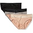 Warner's womens Blissful Benefits No Muffin 3 Pack Hipster Panties