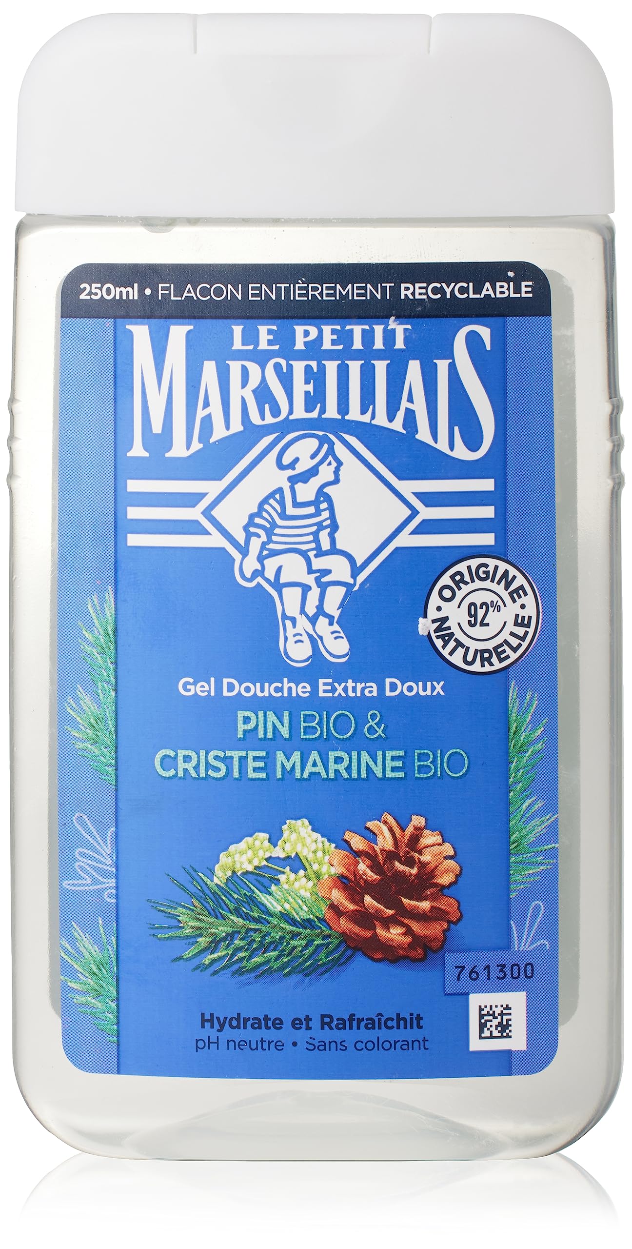 Le Petit Marseillais Shower Gel for Men Pine and Sea Fennel 250 ml