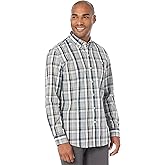 U.S. Polo Assn. Long Sleeve Peached Twill Heathered Woven Shirt White Winter MD