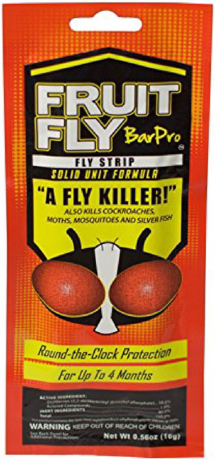 Fruit Fly BarPro 1 Strip (Single Site Treatment) Fruit Fly Killer (4 Months of Protection) - Clean and Odorless