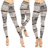 Eevee Women's Ultra Soft Patterned Leggings - One Size - Plus Size