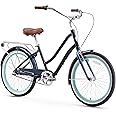 sixthreezero EVRYjourney Women's Beach Cruiser Bike, Step-Through Touring Hybrid Bicycle