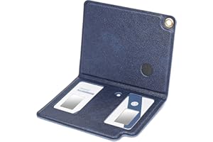 MGZNMTY Portable Hard Travel Case for AliveCor Kardia Mobile Card Heart Rate Monitor/Kardiamobile Card Personal EKG Monitor Devices (Case Only)(Navy Blue)