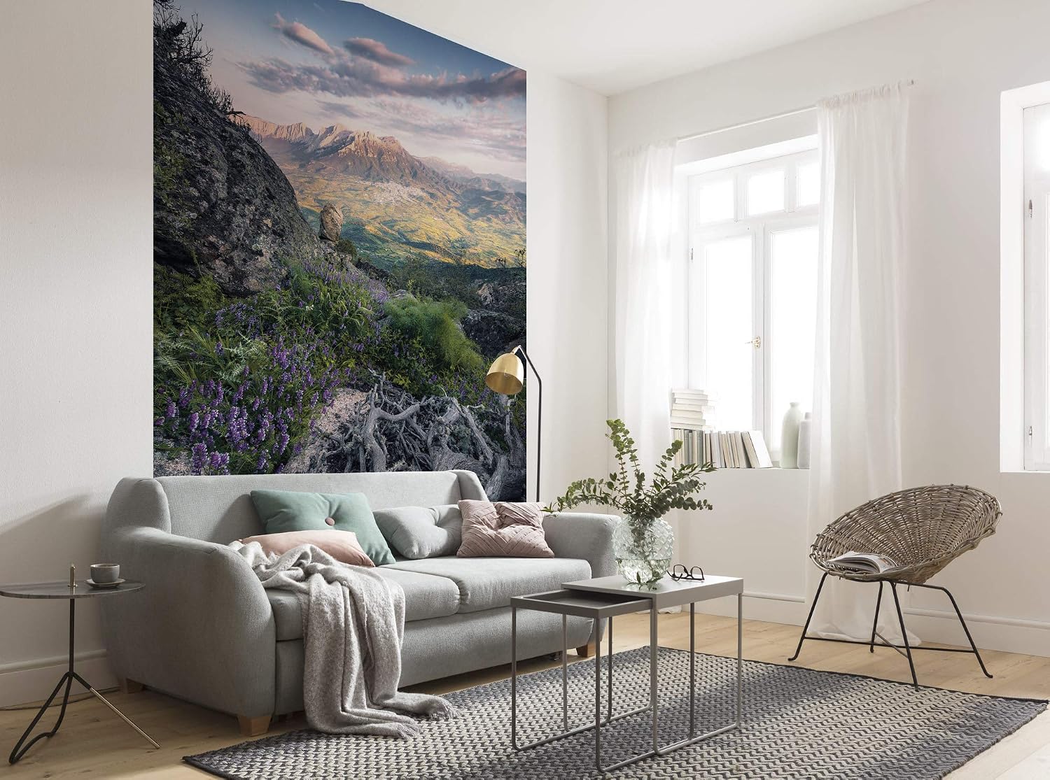 Komar Non-Woven Photo Wallpaper Flowering Tales, Colourful