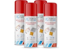 AG ADHESIVE GURU Adhesive Guru Silicone Mold Release Spray for Epoxy Resin (4 x 13.5 fl oz) Aerosol Release Agent and Silicone Lubricant (4 Pack)
