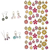 AVELICE 60pcs15 Types Flower Charms For Jewelry Making Enamel Flower Charms For Necklace Bracelet Earring for Gift that Office, Travel & DIY Creators
