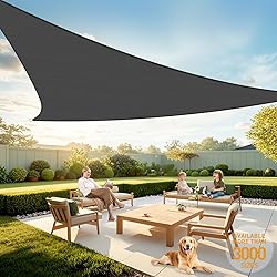 Artpuch Sun Shade Sail, 10'x10'x14' Dark Grey
