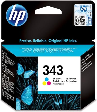 HP 343 Tri-Colour Original Ink Cartridge C8766EE Single Pack