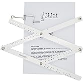 MAYMII Professional Artists Plexiglass Pantograph Artist Drawing Tool Reducer Enlarger Recreate Copy 10 Times Scaling Ruler White
