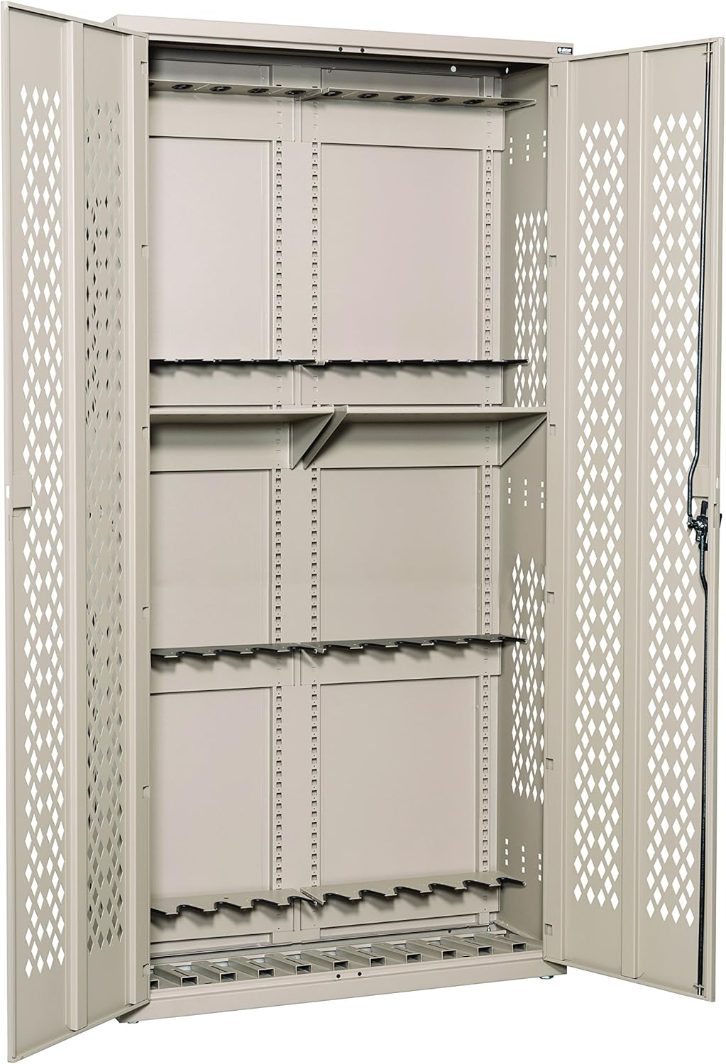 Amazon Com Datum Storage Argos Hinged Door Weapons Cabinet Holds 24 Rifles 84 Desert Sand Furniture Decor