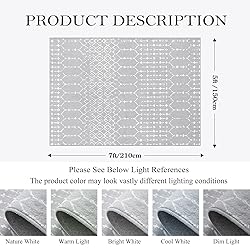 Lahome Moroccan Machine Washable Rugs - 5x7 Area