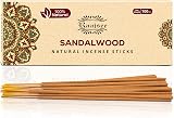 raajsee Sandalwood Incense Sticks 100g - 100% Pure Natural Hand Rolled