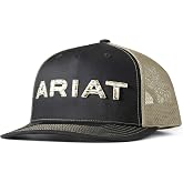 ARIAT Men's Embroidered Pop Up Cap, Black/Green