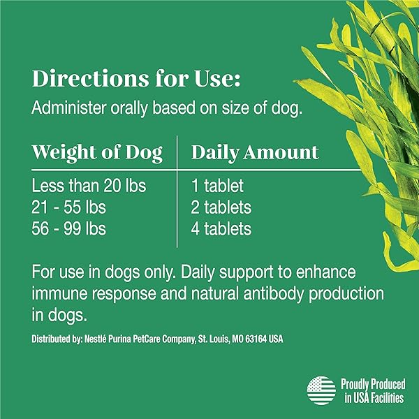 EVERROOT DOG SUPPLEMENTS POWERED BY PURINA IMMUNITY CHEWABLE TABLET WITH SPIRULINA AND ANTIOXIDANTS – 3.6 OZ. CANISTER