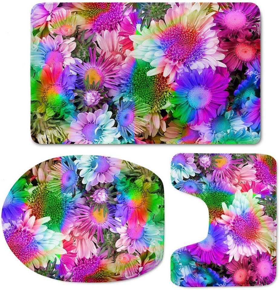 RedBeans Vintage Badteppich Set Blumen Paisley Design Badezimmer