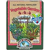 Down To Earth All Natural Fertilizers Organic Vegetable Garden - Plant Food for Vegetables, Herbs, Greens and Raised Beds 4-4-4, 5 lb