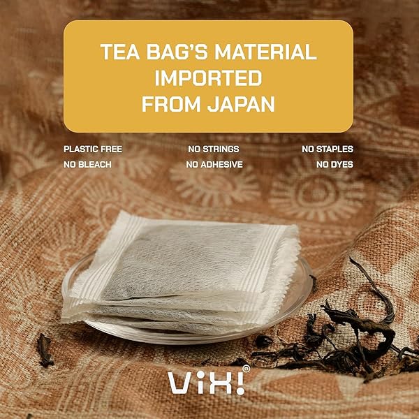 VIXI CHAMOMILE TEA BAGS BLENDED WITH BLACK TEA, 150 COUNTS, VIETNAM’S MOUNTAIN TEA, HERBAL TEA, BOLD FLAVORED, TAGLESS, SUGAR FREE, 100% NATURAL, BLENDED BY HAND FOR HOT AND COLD BREW