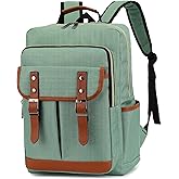 NEOREAL Vintage Laptop Backpack for Travel, College, Fashion Casual Teacher Backpack for Women Men Fits 15.6Inch Notebook
