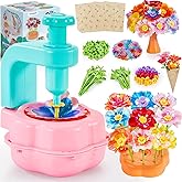 Fabric Flower Bouquets Toys for Girls - Arts & Crafts Gift for Kids Ages 4-9, Mess-Free Fun, Build Your Own Bouquet, DIY Flower-Making Craft Toy Kit, Creative Birthday Gift for Girls