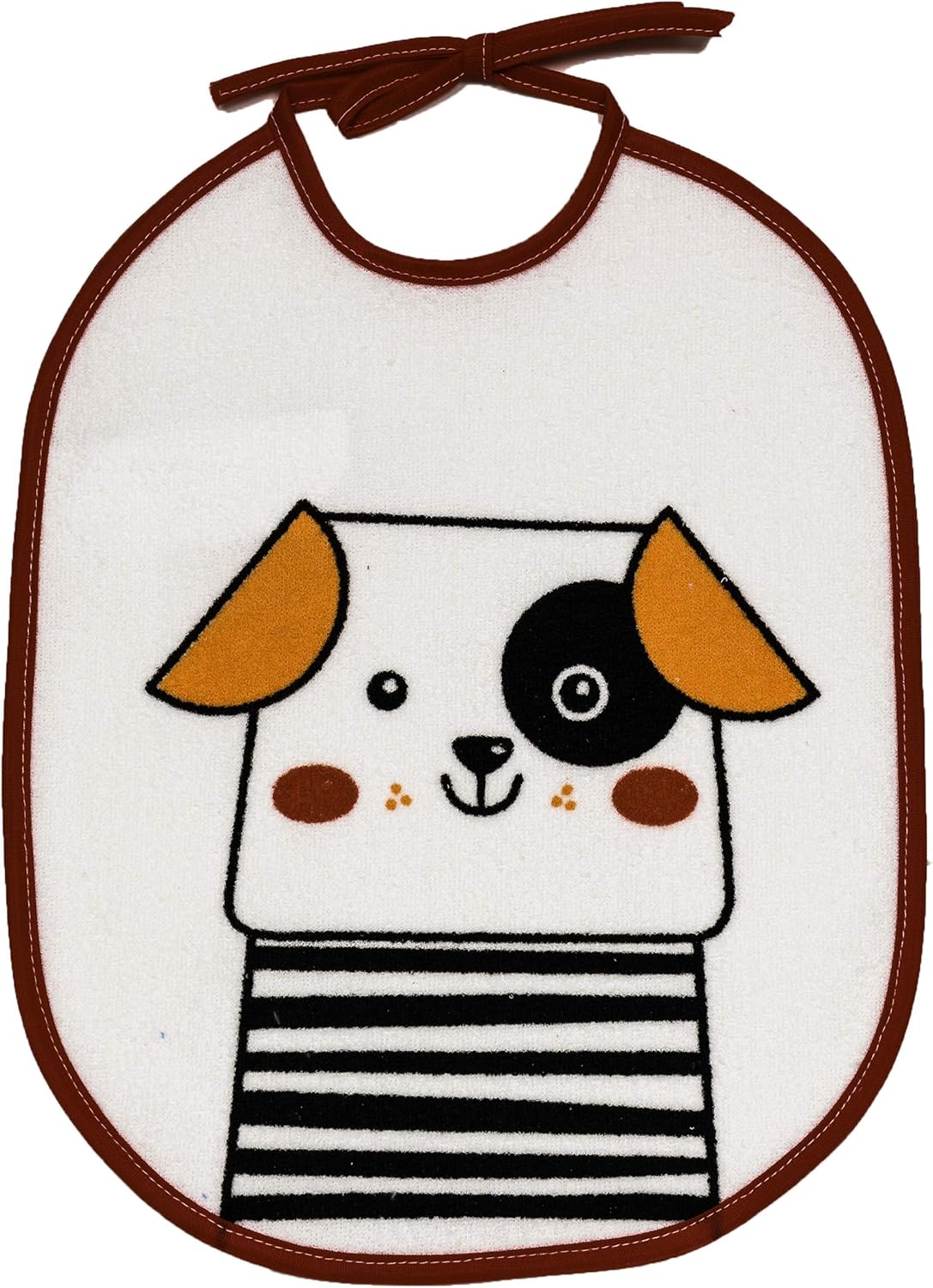 Ti TIN Set of 4 Waterproof Baby Bibs with Zip Strap 28 x 23 cm Width 1, multi-coloured, 4 Krawatten schließen - Image 3