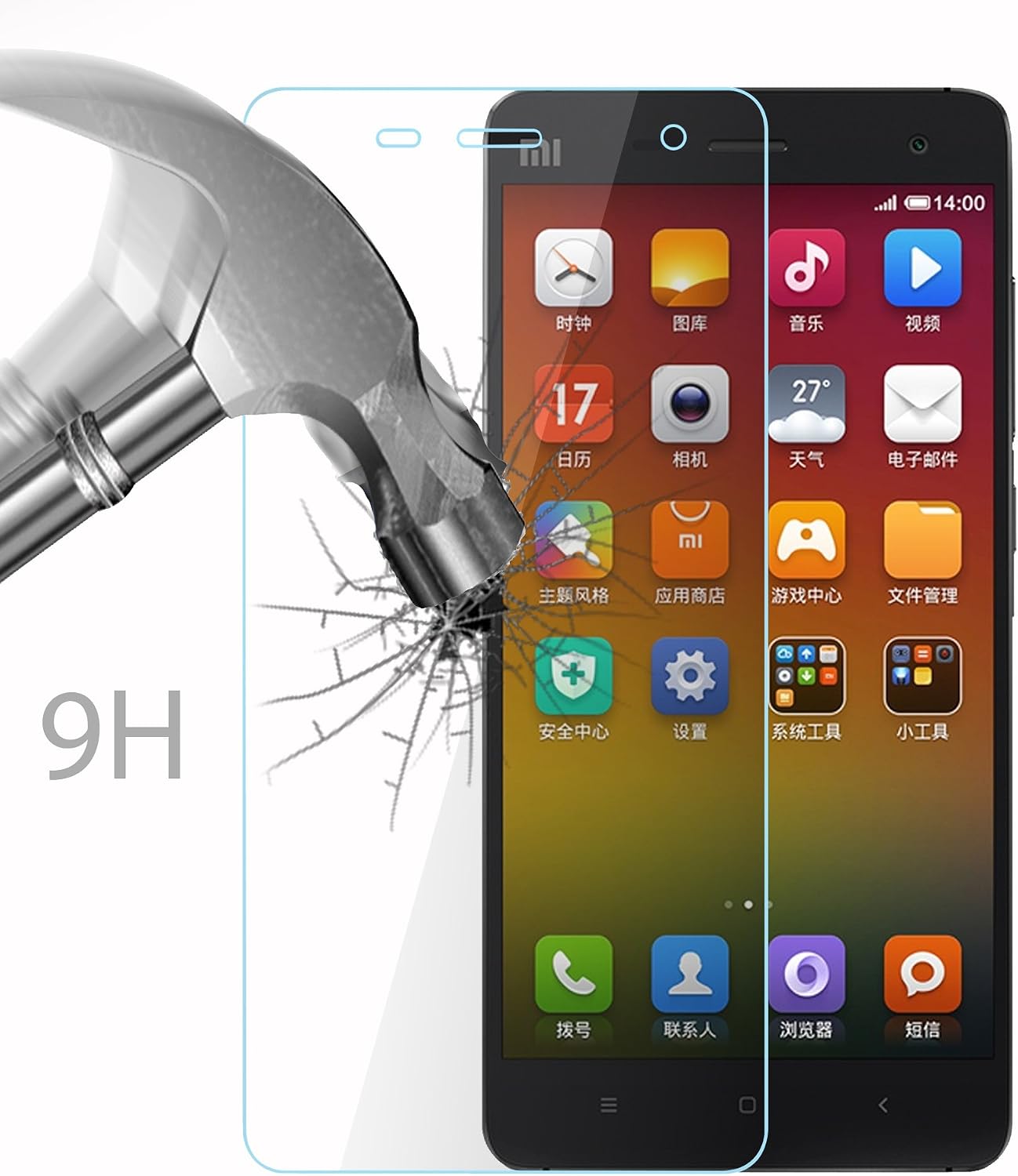 Cadorabo Tempered Glass works with Xiaomi 4 in HIGH TRANSPARENCY - Screen Protection 3D Touch Compatible with 9H Hardness - Bulletproof Display Saver - Image 4