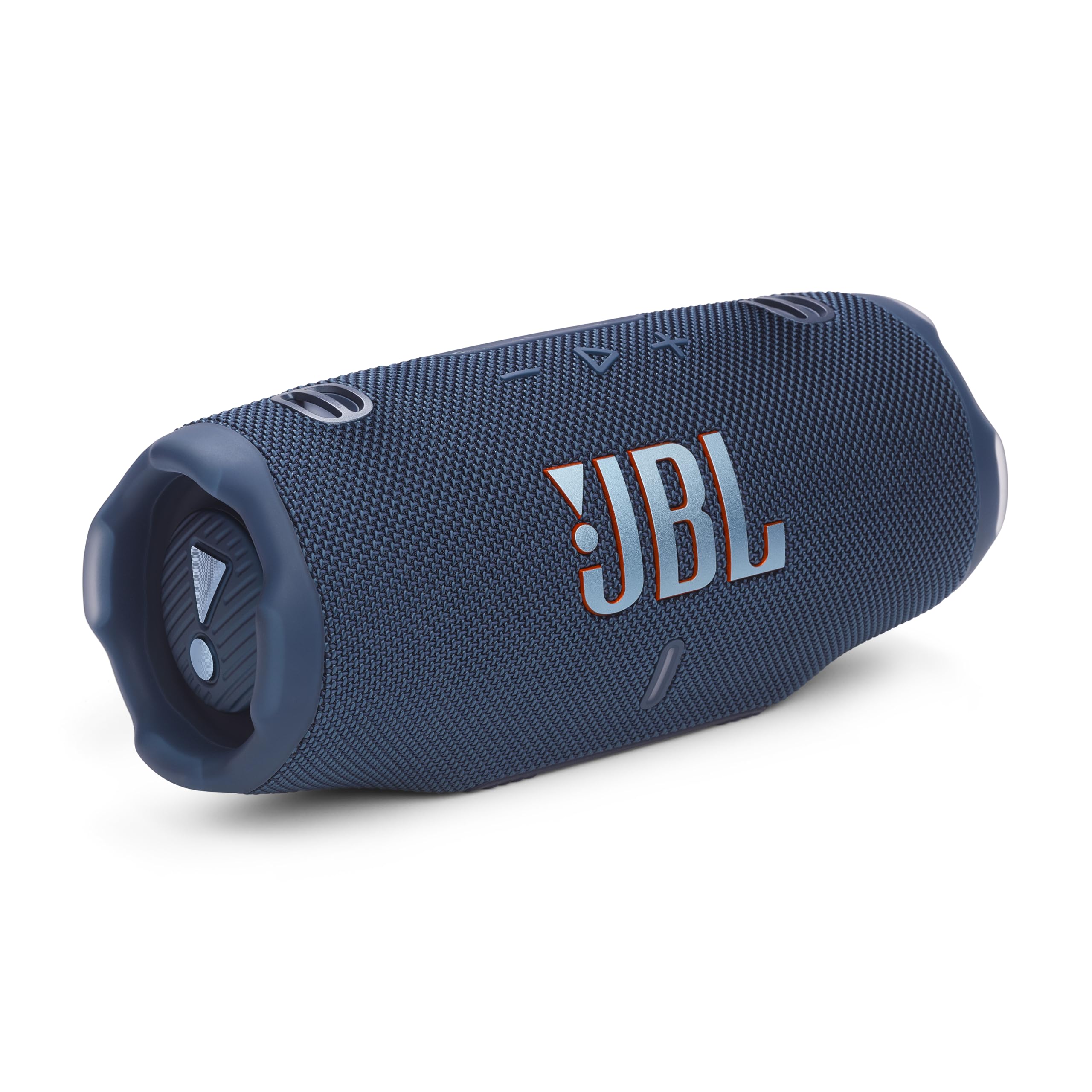 Photo 1 of JBL Charge 6 - Portable Waterproof & Drop-Proof Bluetooth Speaker, Bold Pro Sound with AI Sound Boost, 28Hrs of Playtime, Built-in powerbank & Comes with a Sturdy/Removable Carrying Strap (Blue)