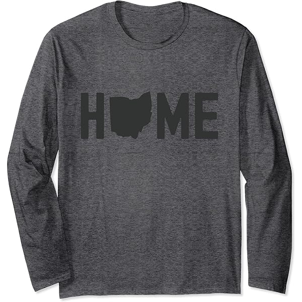 Amazon.com: Ohio Is Home Vintage American State Map Outline OH USA